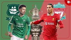 Trực tiếp Plymouth Argyle vs Liverpool, 22h00 ngày 9/2